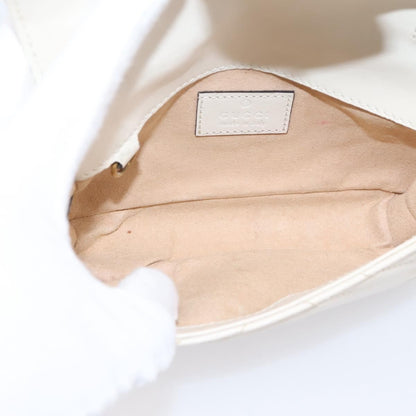 Gucci GG Marmont Flap Chain GG Coated Canvas and Leather, Beige, Leather, Shoulder Bag