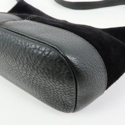 Miu Miu Shoulder Suede, Black, Suede, Shoulder Bag