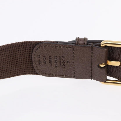 Gucci Aria 100th Anniversary Belt Printed Leather, Brown, Leather, Clutch