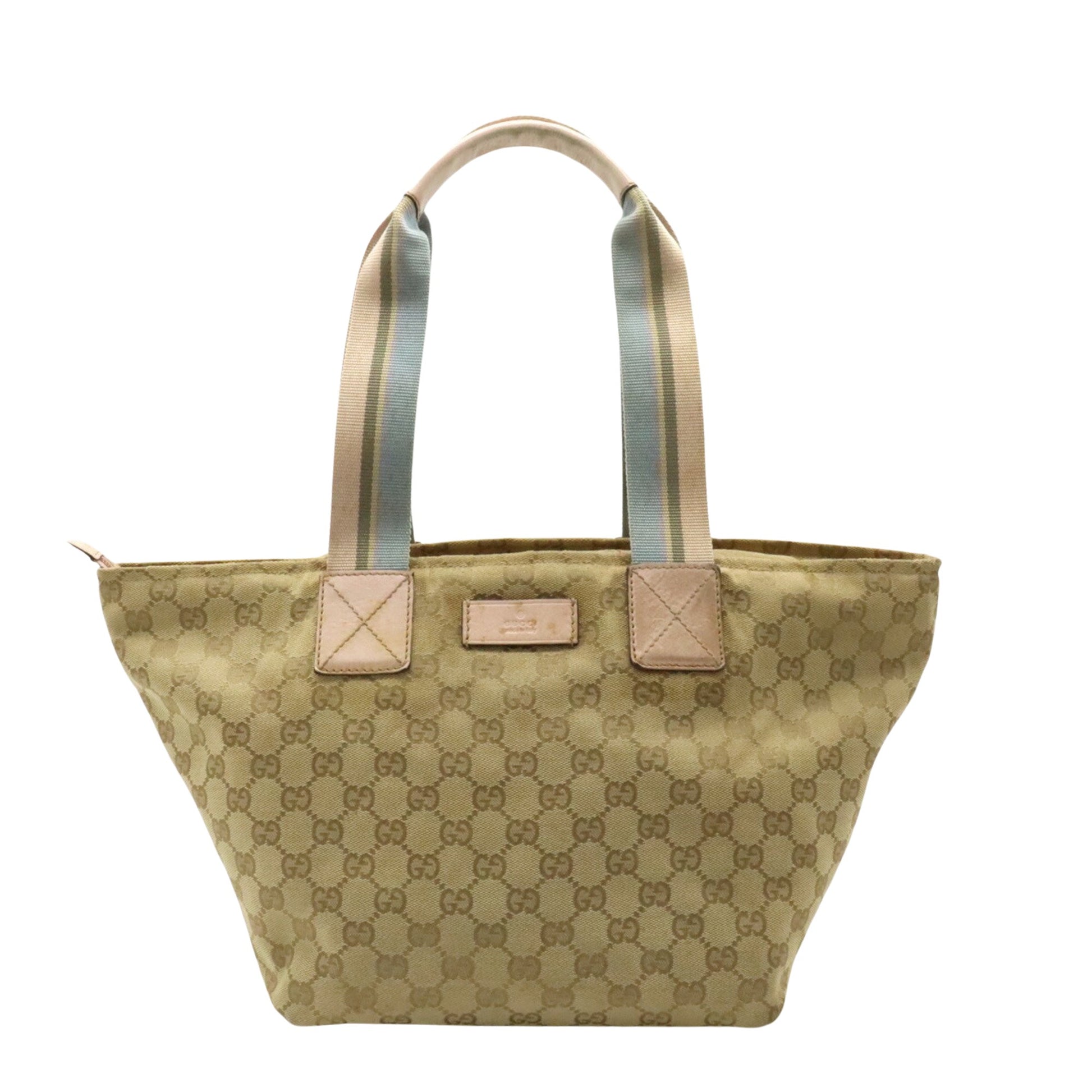 Gucci Open Tote GG Canvas, BEIGE, CANVAS, Tote bag