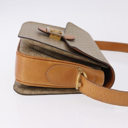 Celine Macadam Canvas, Beige, Canvas, Shoulder Bag