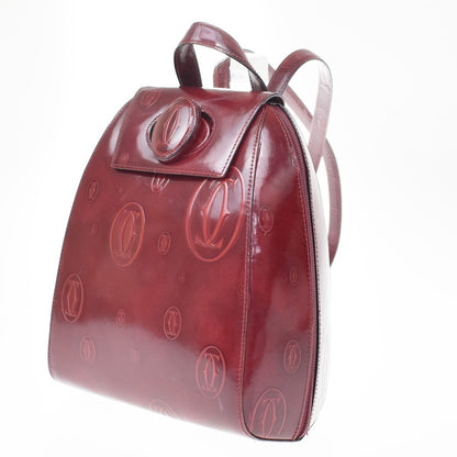 Cartier Happy birthday Patent leather, Burgundy, Patent Leather, Backpack