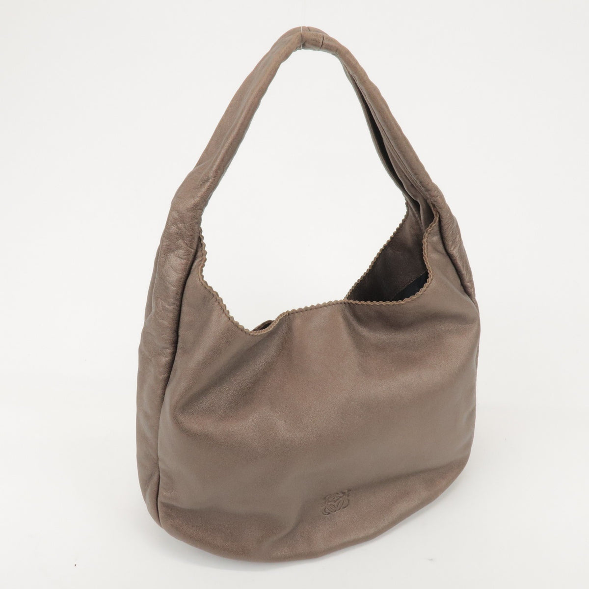 Loewe Anagram Leather, Brown, Leather, Tote Bag
