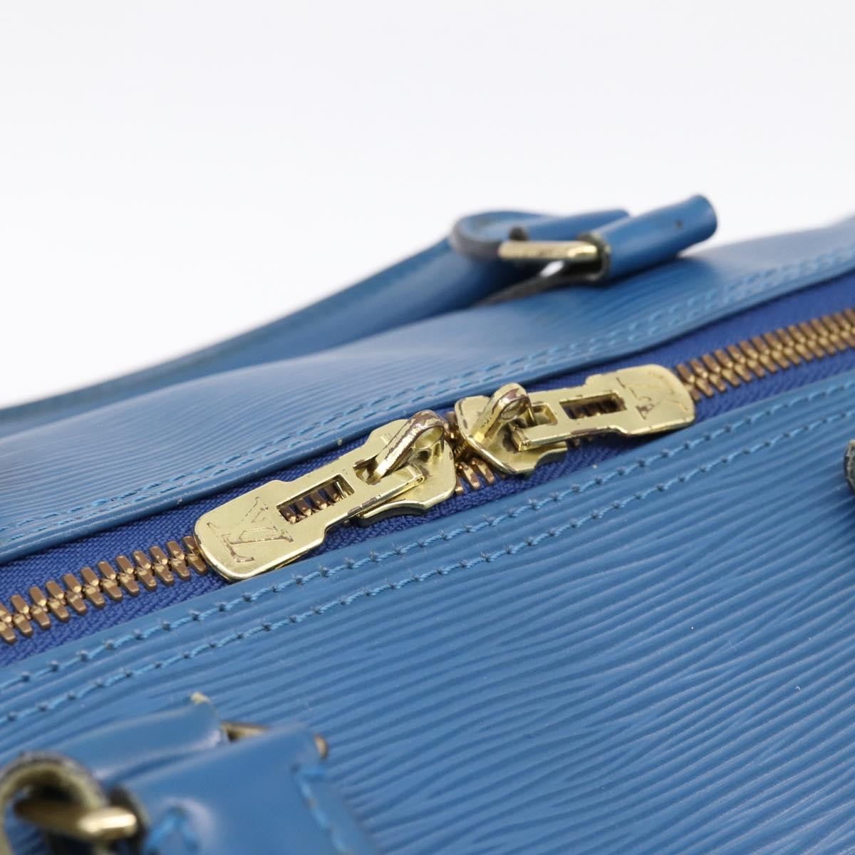 Louis Vuitton Keepall Epi Leather, Blue, Leather, Travel Bag