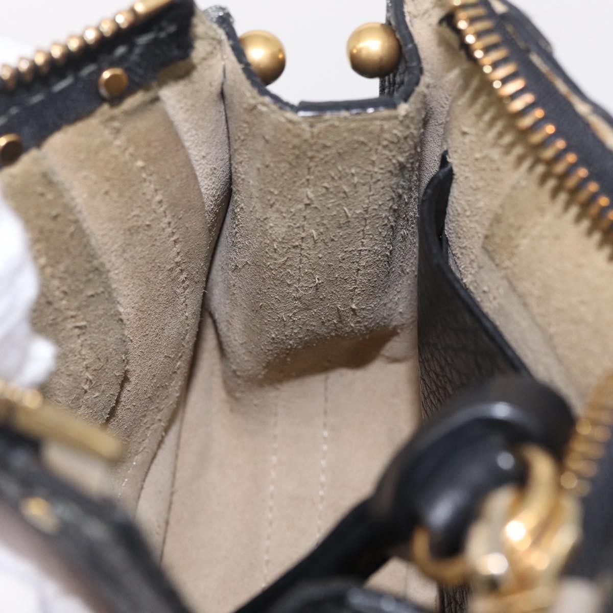 Chloe Hayley Hobo Leather, Black, Leather, Shoulder Bag