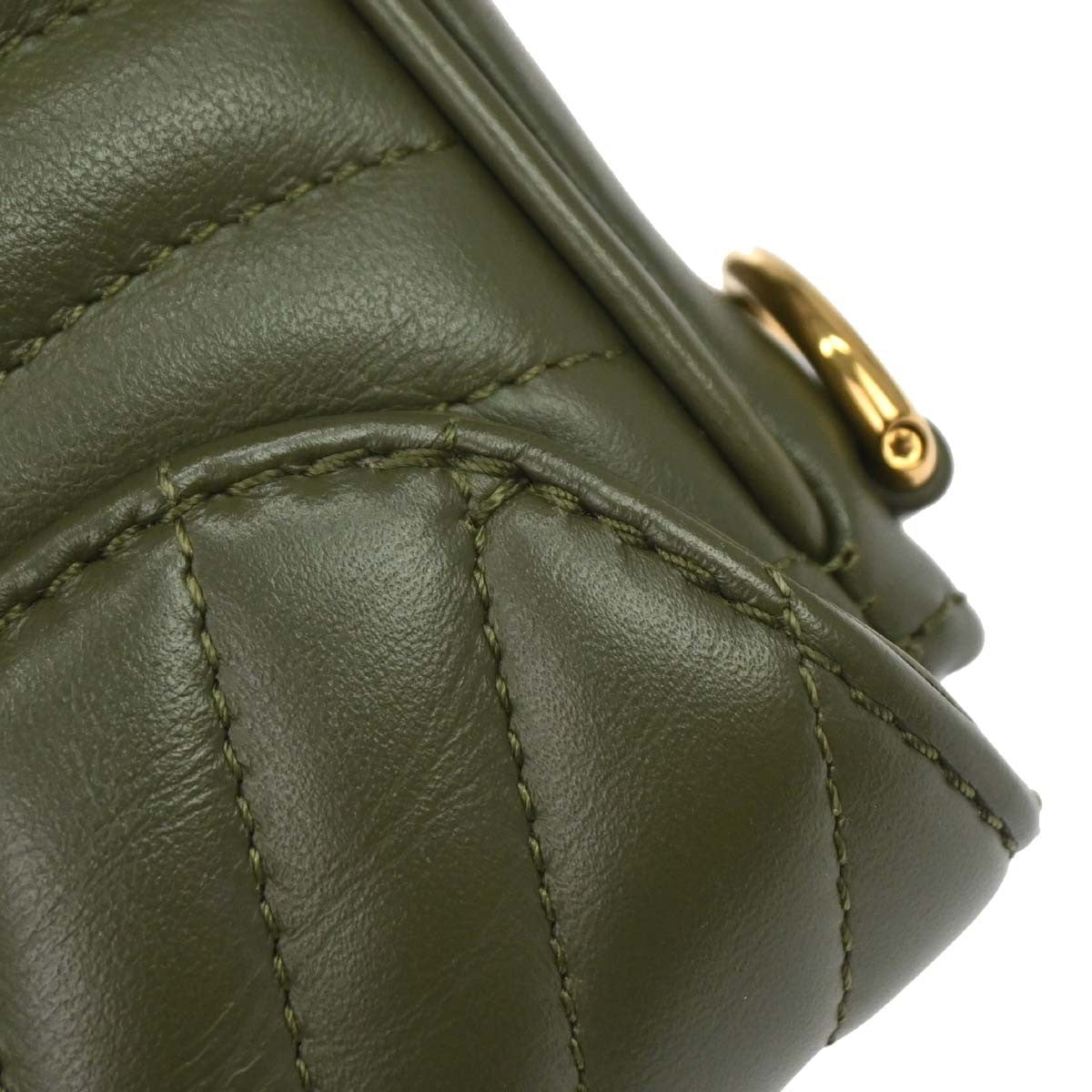 Louis Vuitton New Wave Multi Pochette Quilted Leather, Khaki, Leather, Shoulder Bag
