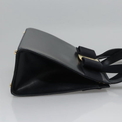 Salvatore Ferragamo Convertible Vara Bow Tote Leather, Navy, Leather, Handbag