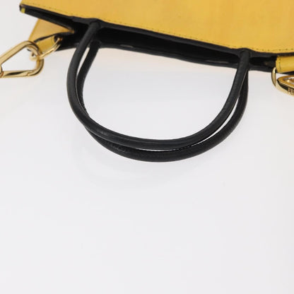 Fendi Pack Shopping Leather, Yellow, Leather, Handbag