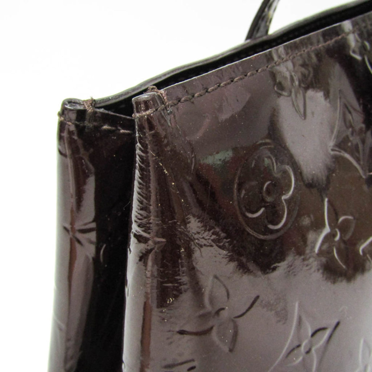 Louis Vuitton Wilshire Monogram Vernis, Burgundy, Patent Leather, Handbag