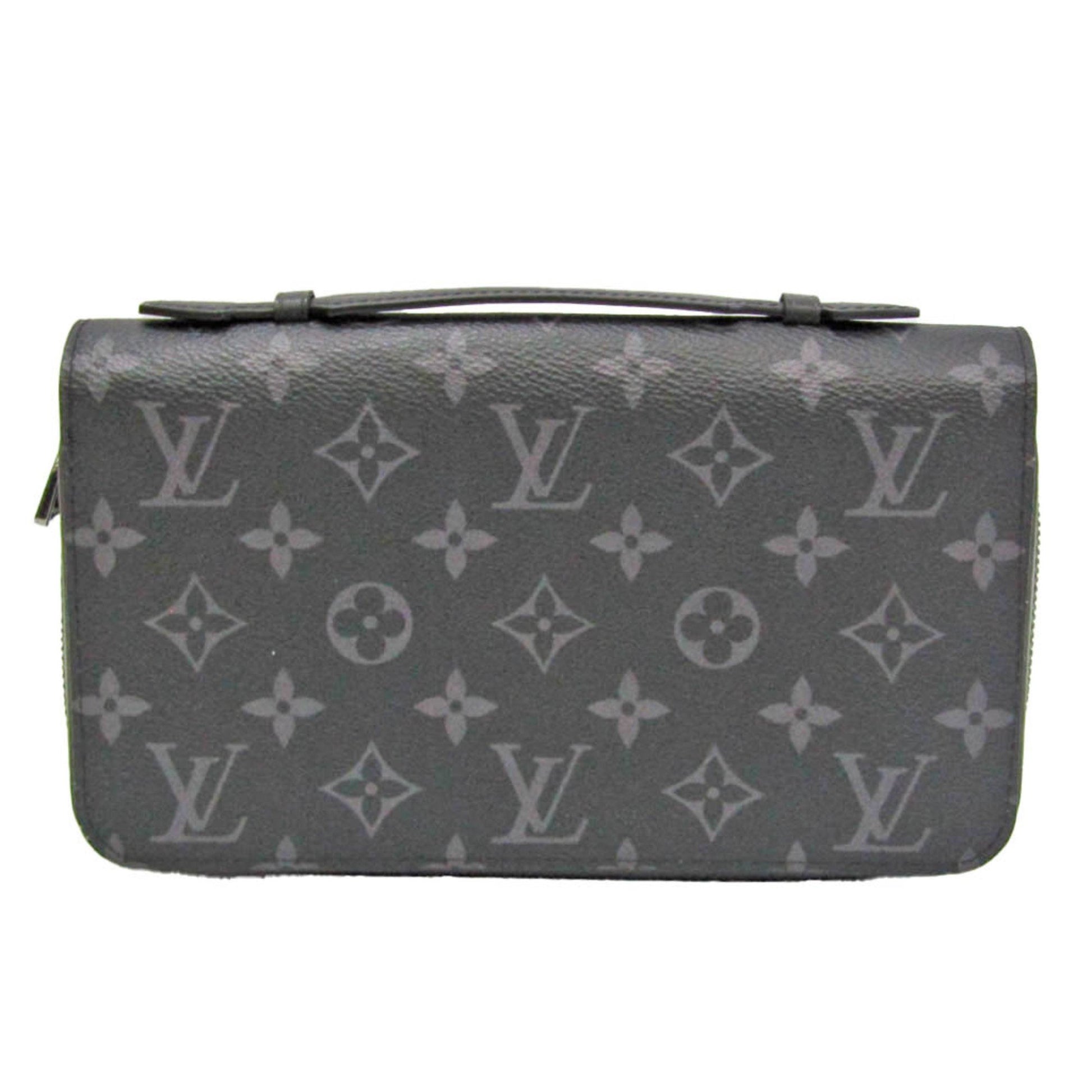 Louis Vuitton Zippy XL, Black, Canvas, wallet