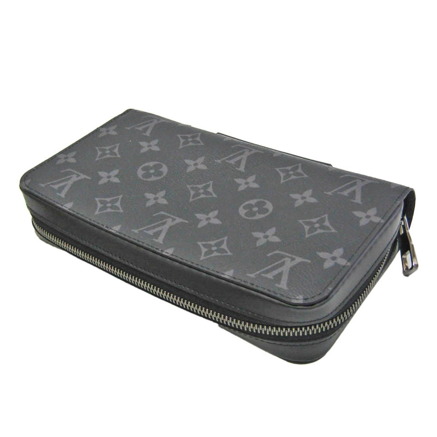 Louis Vuitton Zippy XL, Black, Canvas, wallet