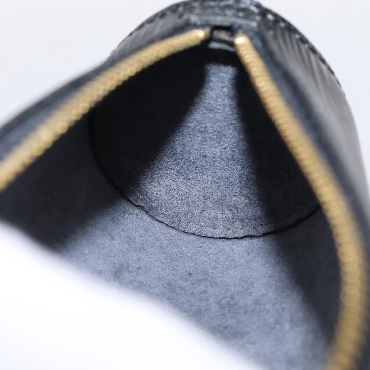 Louis Vuitton Soufflot Pochette Epi Leather, Black, Leather, Clutch