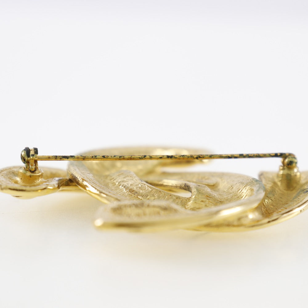 Chanel Matelassé, Gold, Gold Plated, brooch