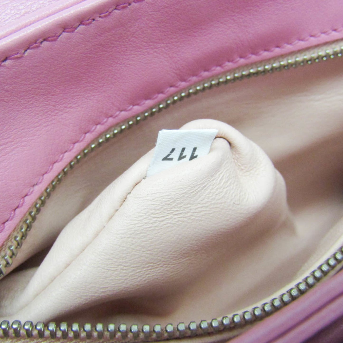 Prada Lux Chain Lock Flap Saffiano Leather, Pink, Leather, Shoulder Bag