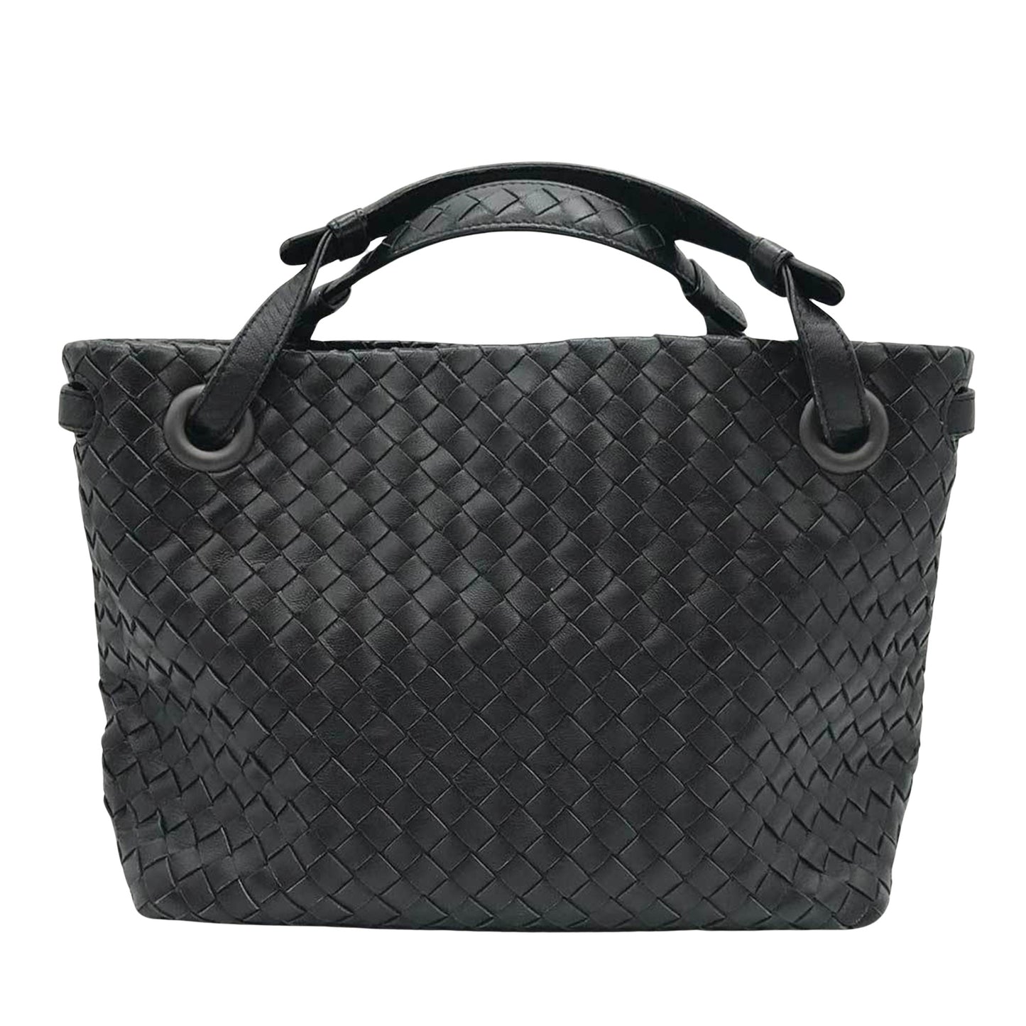 Bottega Veneta Intrecciato, Black, Leather, tote