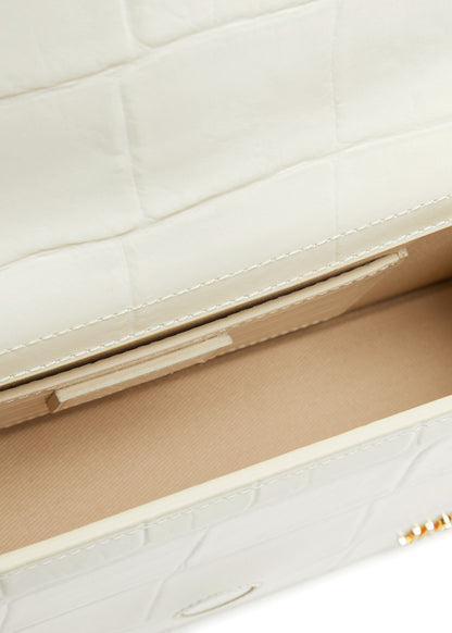 Jacquemus Le Grand Bambino Flap Bag Leather, WHITE, LEATHER, Handbag