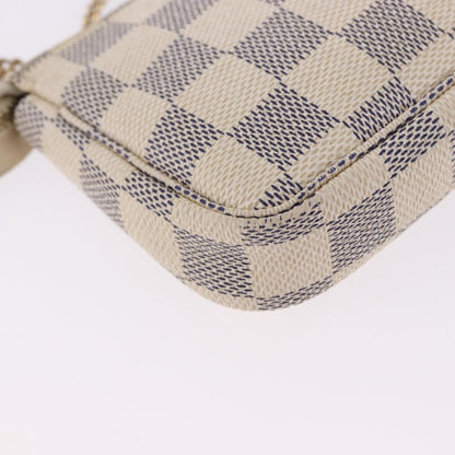 Louis Vuitton Mini pochette accessoires Damier Canvas, Beige, Canvas, Clutch