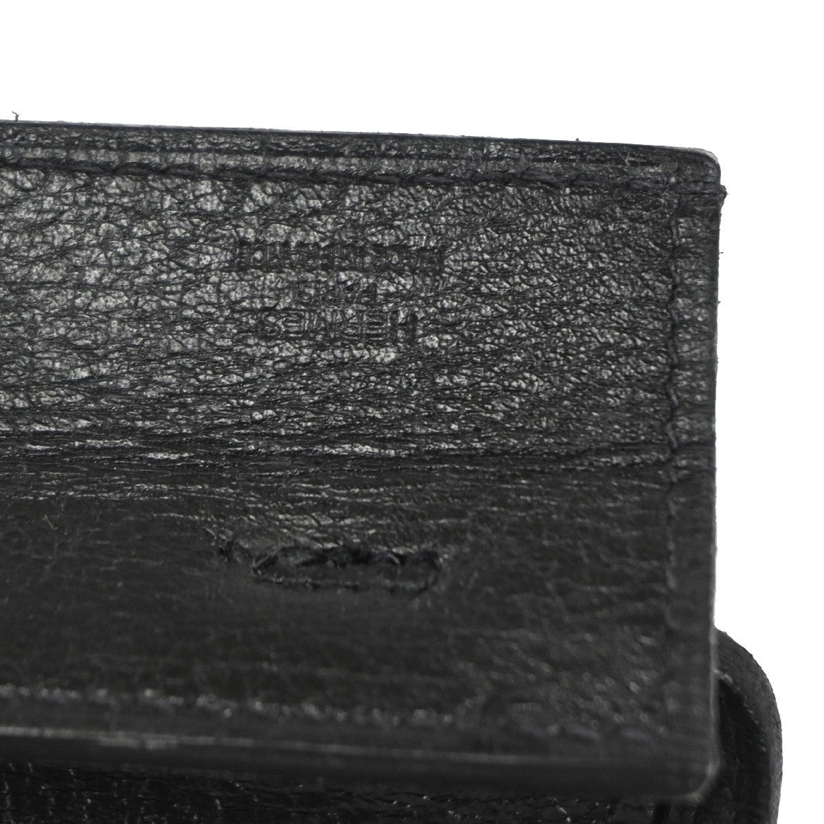 Hermes Onimaitou Pochette Box Calf, Black, Leather, Clutch