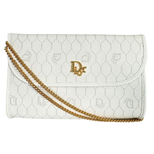 Dior --, White, Canvas, shoulder