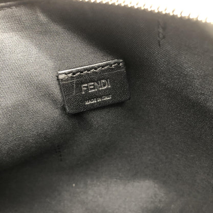 Fendi Monster Leather, Black, Leather, Clutch