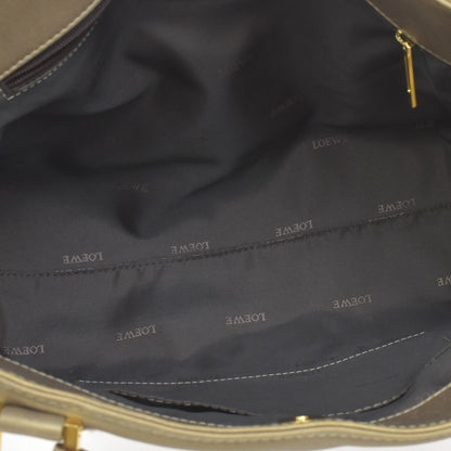 Loewe Anagram Leather, Gold, Leather, Tote Bag
