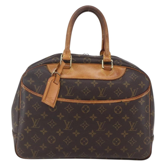 Louis Vuitton Deauville Handbag Monogram Canvas, BROWN, CANVAS, Handbag