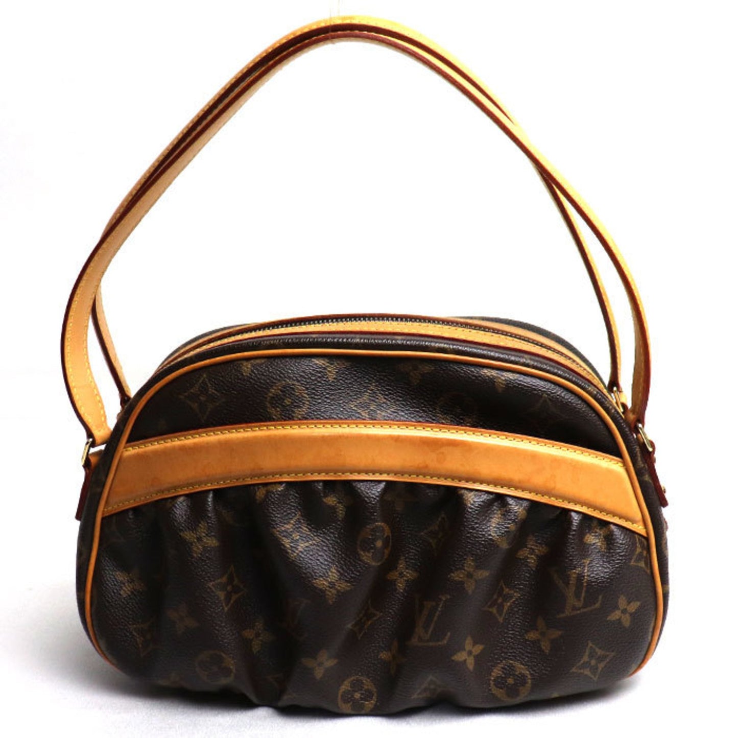 Louis Vuitton Clara, Brown, Canvas, handbag