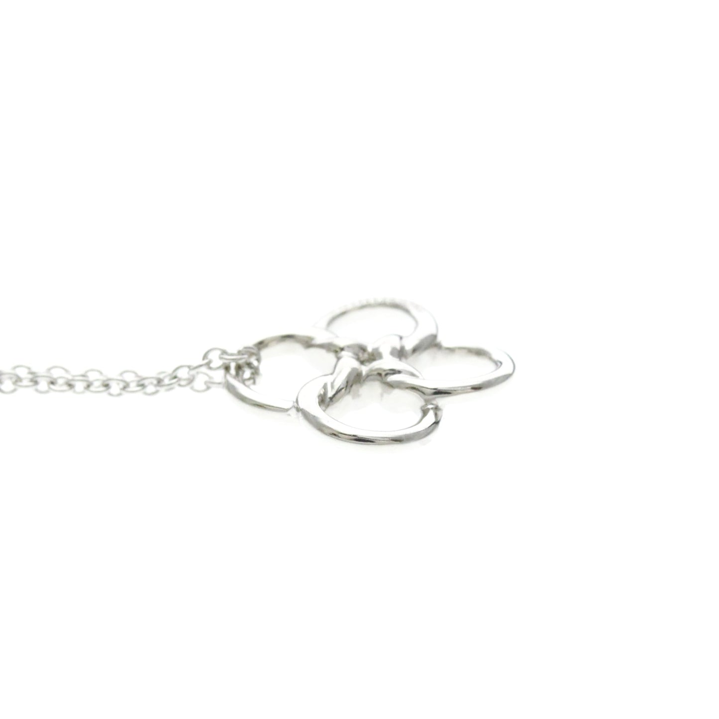 Tiffany & Co. Elsa Peretti Quadrifoglio Pendant Platinum, Silver, Platinum, Necklace