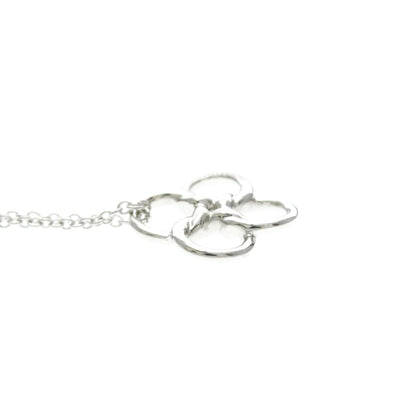 Tiffany & Co. Elsa Peretti Quadrifoglio Pendant Platinum, Silver, Platinum, Necklace