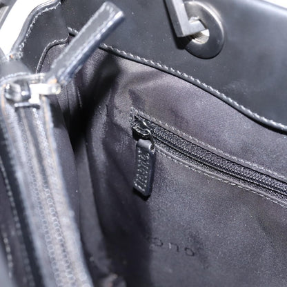 Gucci Bamboo Top Handle Leather, Black, Leather, Handbag