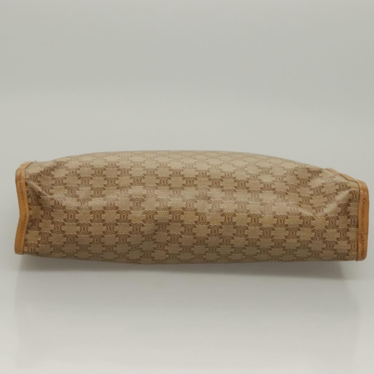 Celine Macadam Pochette Clutch, Beige, PVC, Clutch