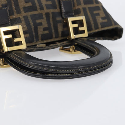 Fendi Vintage FF Handle Zucca Canvas, Brown, Canvas, Tote Bag