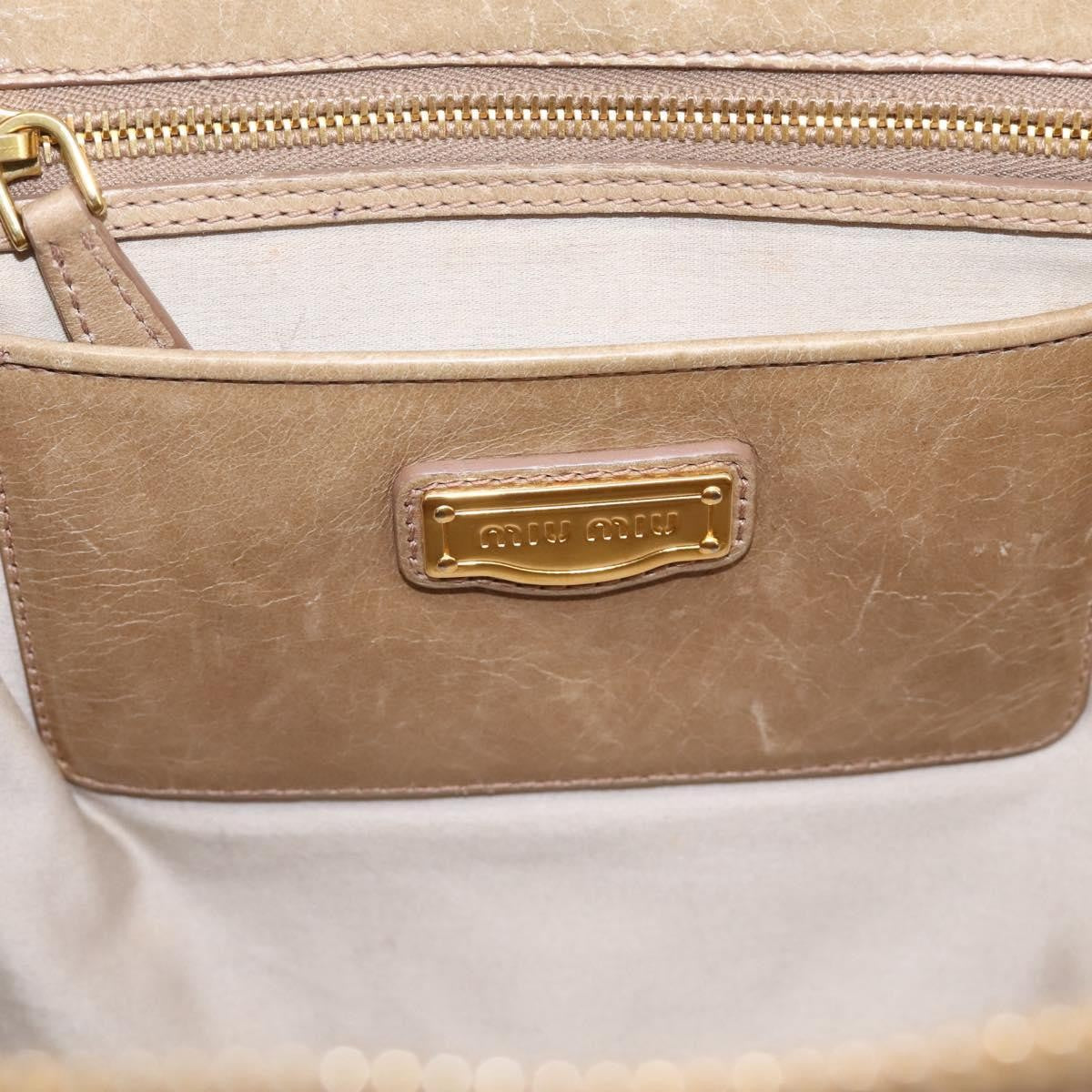 Miu Miu Convertible Dome Satchel Matelasse Leather, Beige, Leather, Handbag