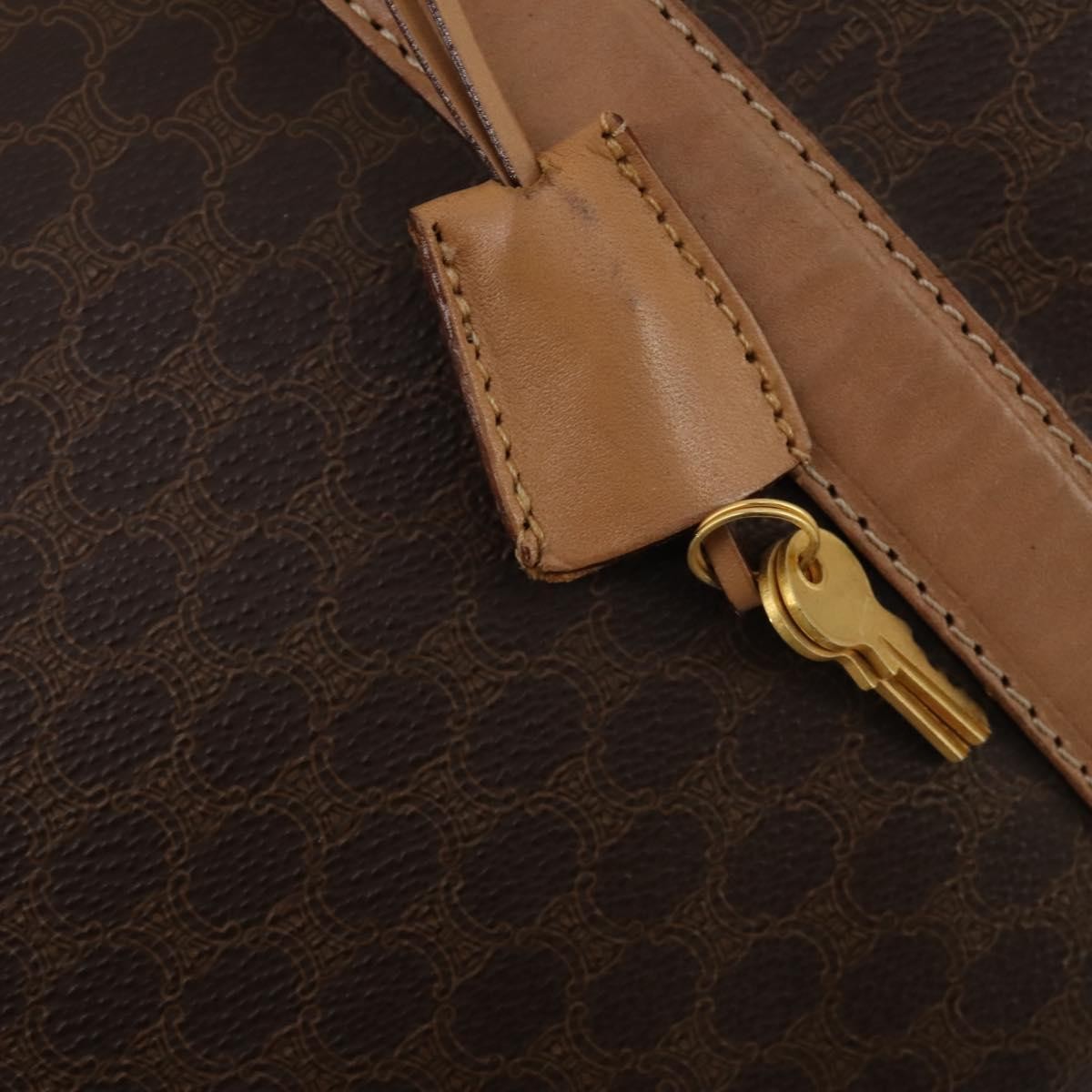 Celine Vintage Canvas, Brown, Canvas, Travel Bag