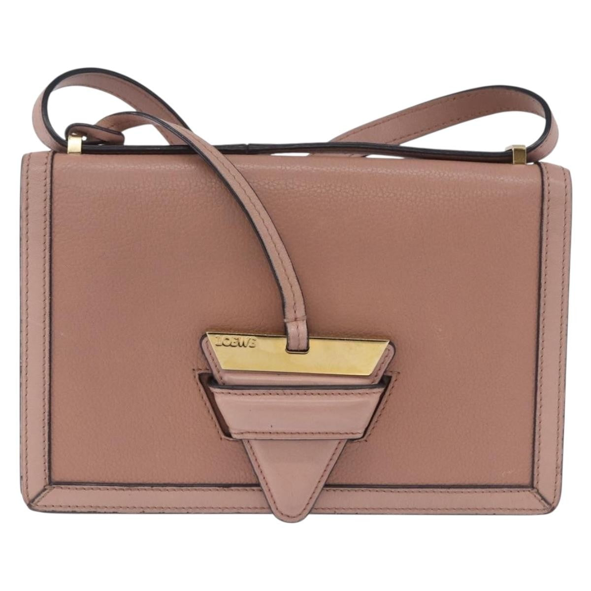 Loewe Barcelona Leather, Pink, Leather, Shoulder Bag