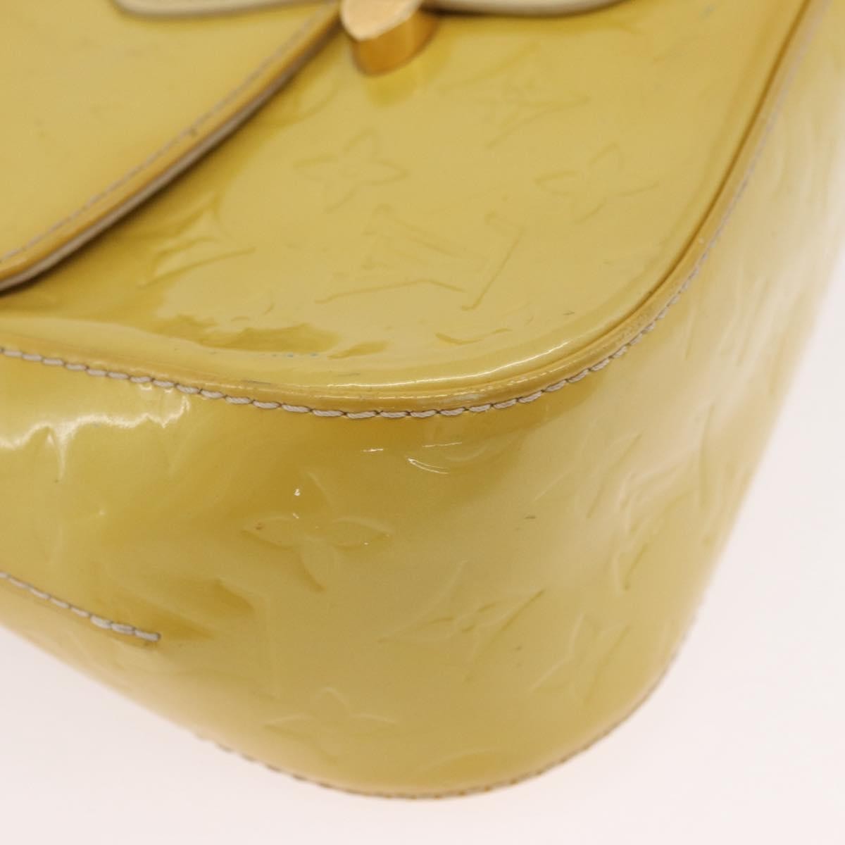 Louis Vuitton Bellflower Monogram Vernis, Yellow, Patent Leather, Shoulder Bag