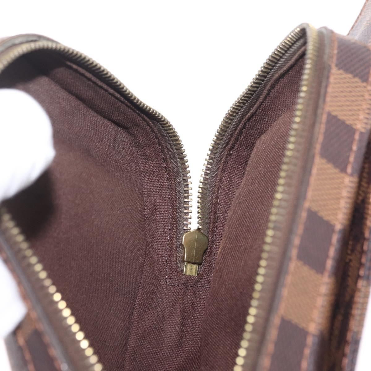 Louis Vuitton Geronimos Waist Damier, Brown, Canvas, Shoulder Bag