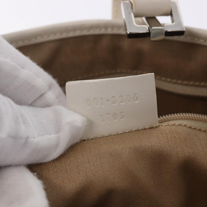 Gucci Jackie Canvas, White, Canvas, Handbag