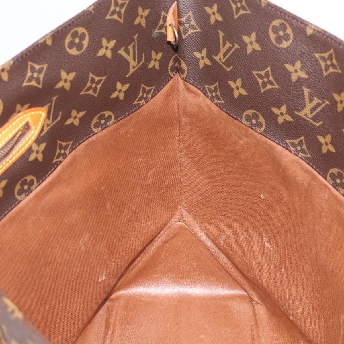 Louis Vuitton Shopping Sac Monogram Canvas, Brown, Canvas, Handbag