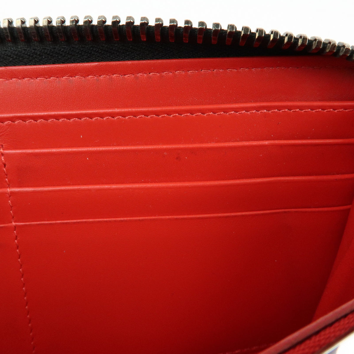 Christian Louboutin Panettone Spiked Leather, Black, Leather, Wallet