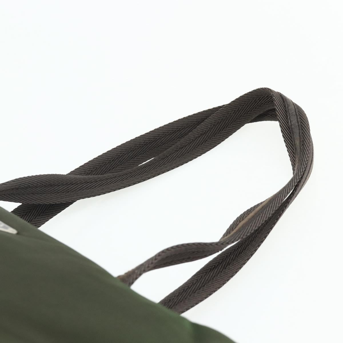 Prada Zip Tote Tessuto, Khaki, Nylon, Tote Bag