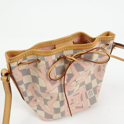 Louis Vuitton Noe Limited Edition Damier Tahitienne, White, Canvas, Shoulder Bag