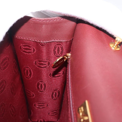 Cartier Must de Cartier Clutch Leather, Burgundy, Leather, Clutch