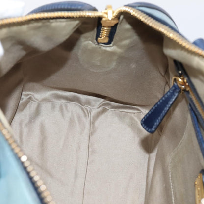 Miu Miu Beau Top Handle Leather, Navy, Leather, Handbag