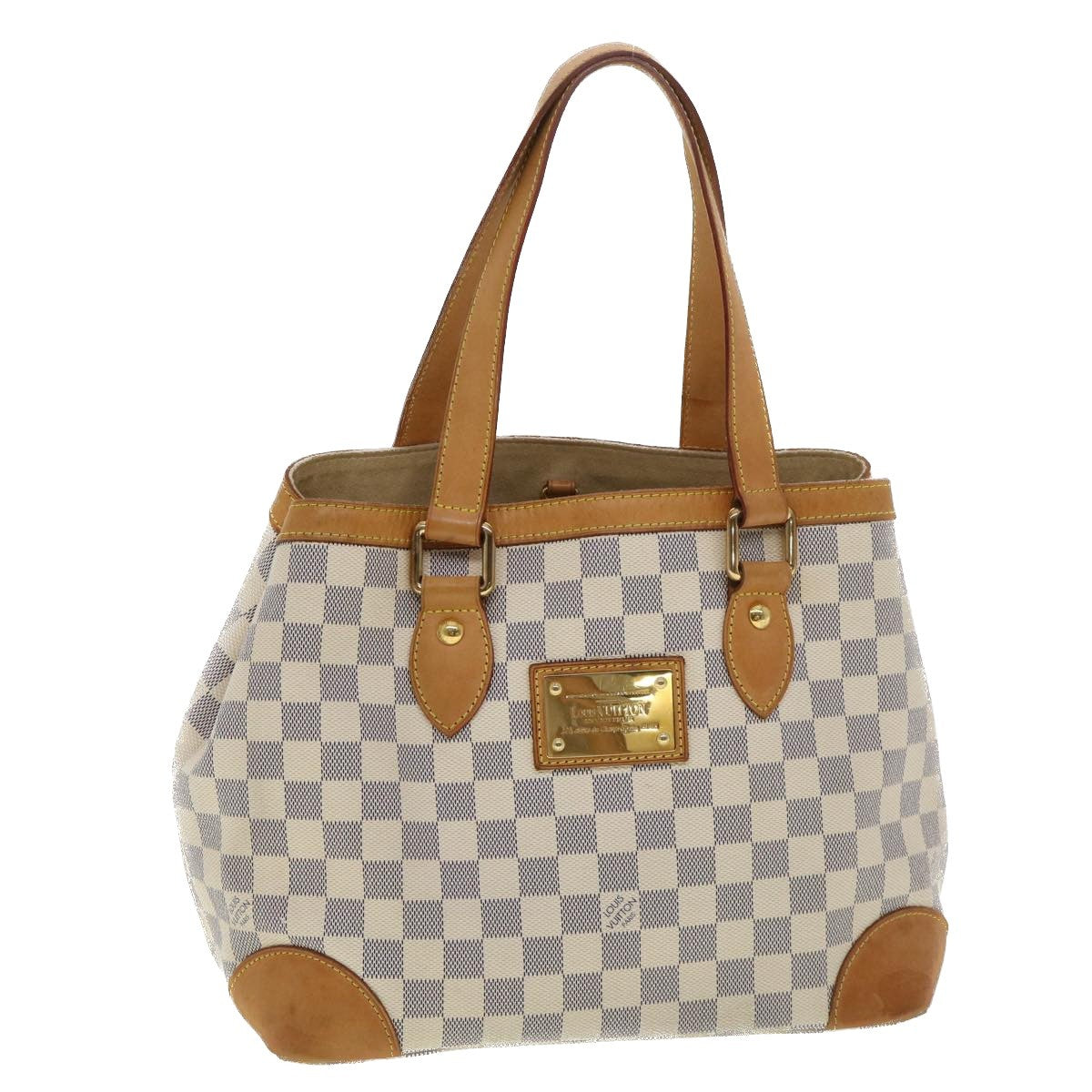Louis Vuitton Hampstead Damier, White, Canvas, Tote Bag