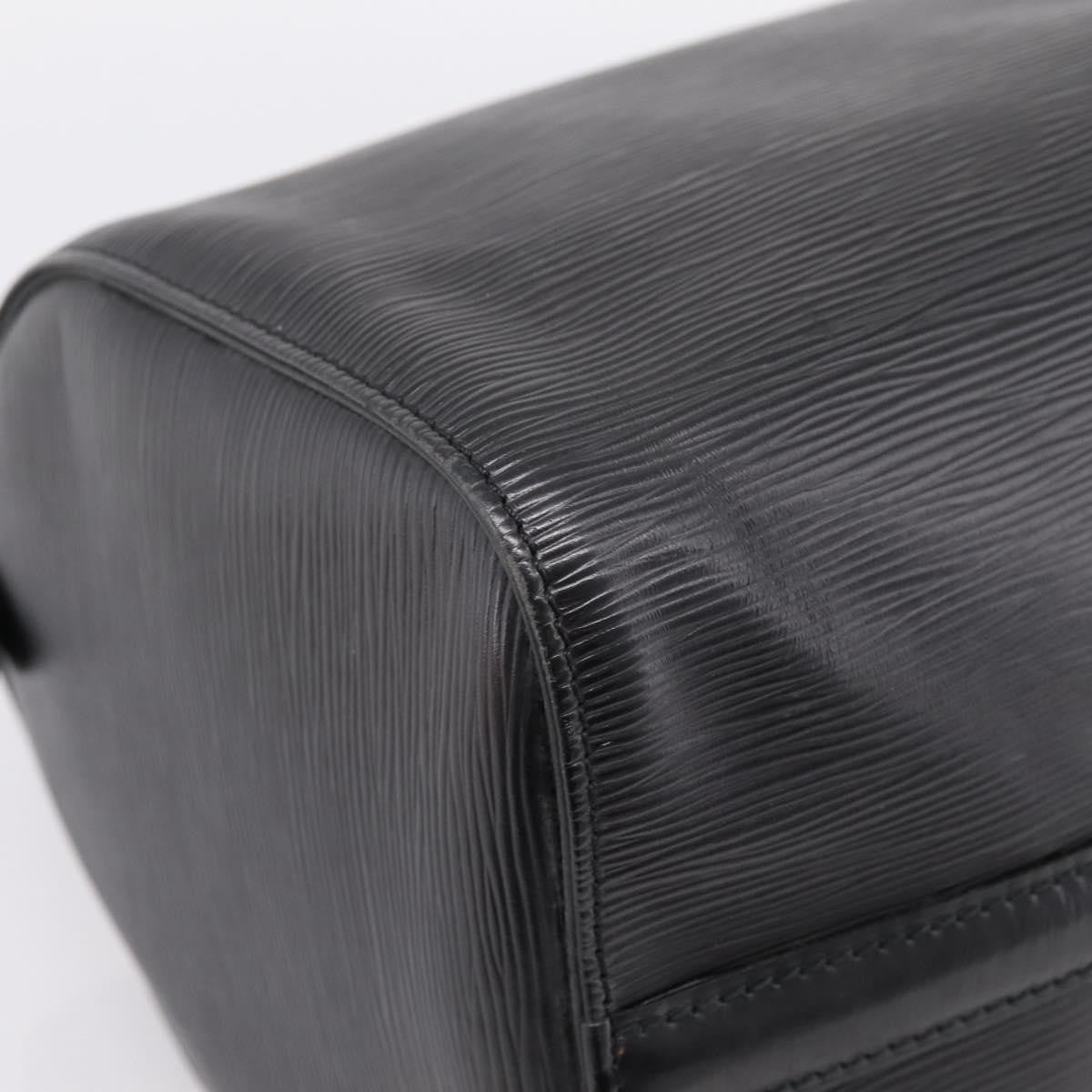 Louis Vuitton Speedy Epi, Black, Leather, Handbag