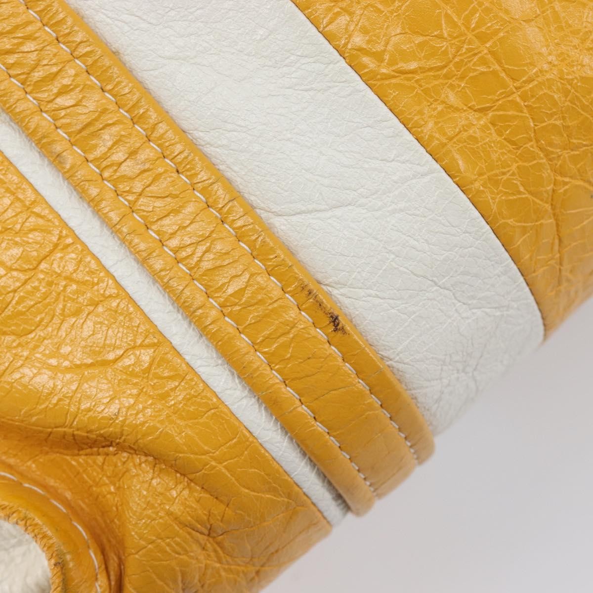 Balenciaga Bazar Leather, Yellow, Leather, Tote Bag