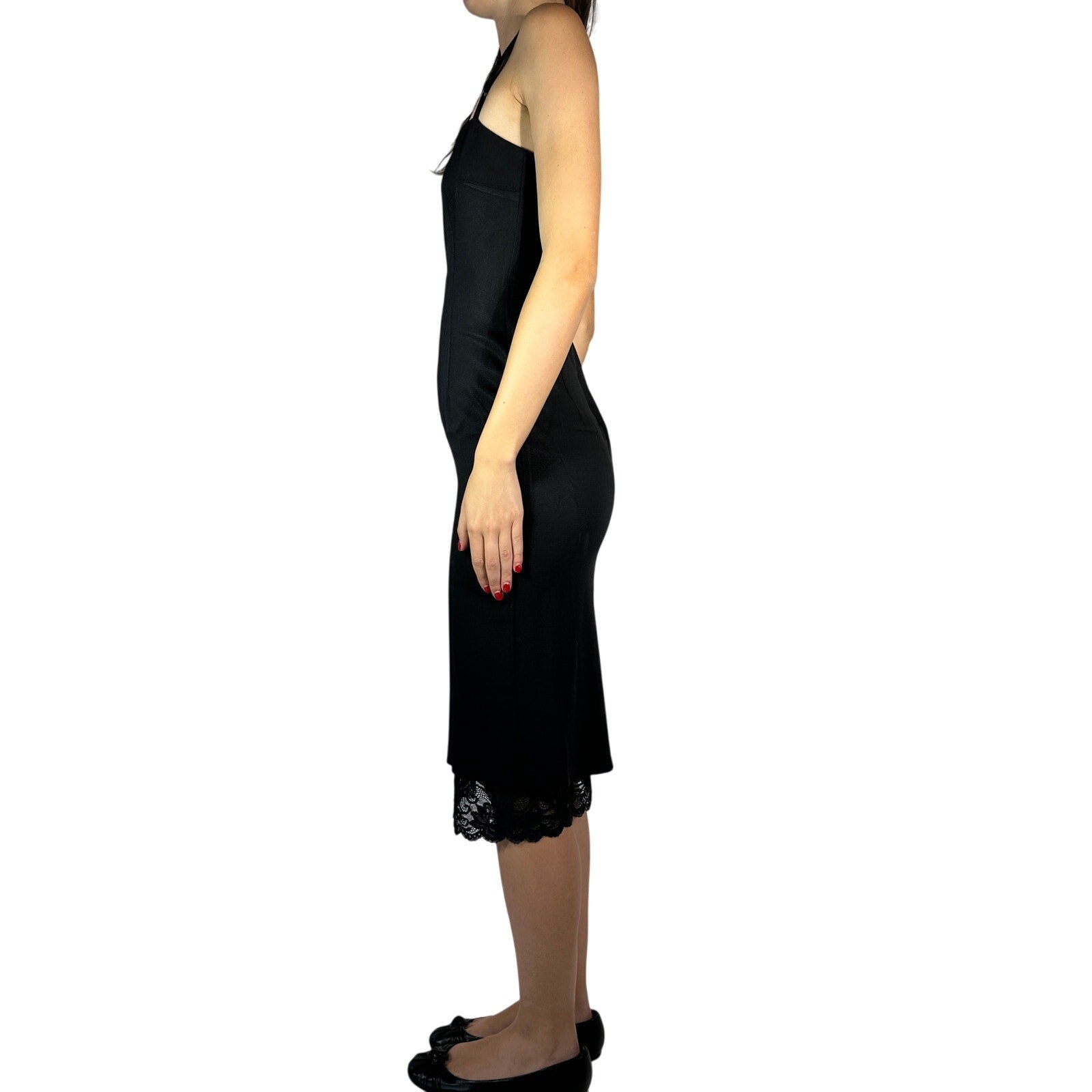 Weili Zheng Trapeze Dress Small Black NWT