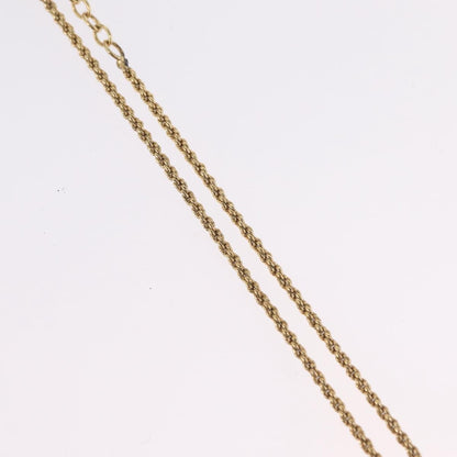 Christian Dior CD Pendant Metal and Crystals, Gold, Metal, Necklace
