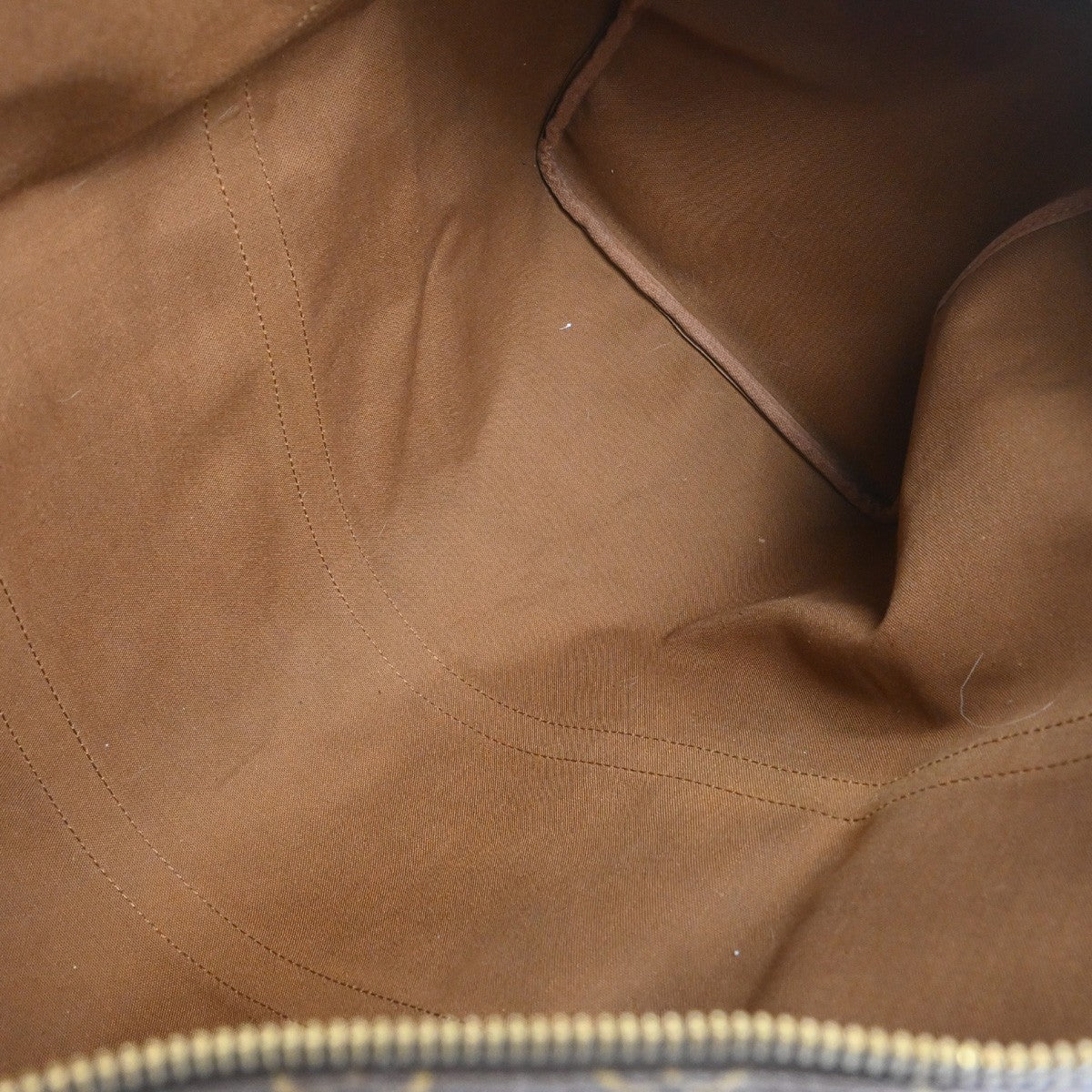 Louis Vuitton Keepall Monogram, Brown, Canvas, Travel Bag